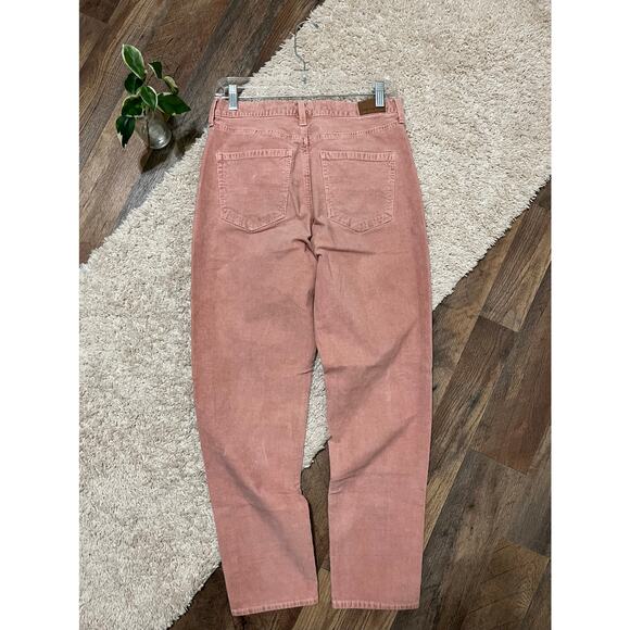 American Eagle 4 Regular Pink Corduroy Super Stretch High Rise Mom Jeans - Picture 3 of 7